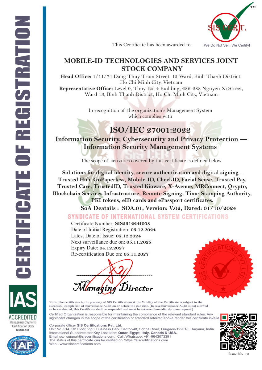 Certificate preview